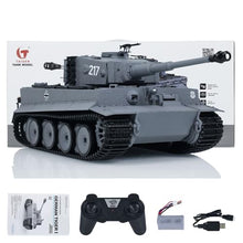 Load image into Gallery viewer, TOUCAN RC HOBBY 1/24 RC Battle Tank Tiger I Remote Control Military Tanks Infrared Combat Adult Toys for Adult Mini RC Tiger I