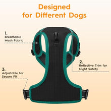 Load image into Gallery viewer, No Pull Dog Harness, No-Choke Soft Padded Reflective Dog Vest Harness with Front Clip & Top Handle, 2 Quick-Release Buckles, Adjustable for Small Medium Large Dogs