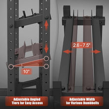 Load image into Gallery viewer, 3-Tier Dumbbell Rack, 1200LB Capacity Adjustable Weight Rack for Home Gym -(Rack Only)