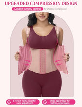 Load image into Gallery viewer, SHAPSHE Waist Trainer for Women, Tummy Control Sports Girdle, Rosy Brown-short Torso-2XL