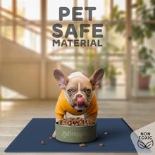 Load image into Gallery viewer, Dog Food Mat - 24x15 Raised Edges Dogs Mat for Food and Water Prevent Spill, Waterproof Cat Food Mats Protect Floors, Easy Clean Dog Bowl Mats for Food and Water, Silicone Pet Feeding Placemats