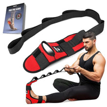 Load image into Gallery viewer, DMoose Fitness Foot & Calf Stretcher with Adjustable Padded Stretching Strap for Plantar Fasciitis, Hamstring, Heel Spurs and Achilles Tendonitis Relief - Yoga Leg Stretch Strap for Flexibility