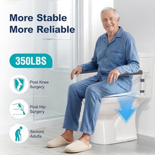 Load image into Gallery viewer, HolyHeal Toilet Safety Rails for Seniors, Height Adjustable Toilet Safety Frame Grab Bars, 500lb Toilet Support Rails Easy Installation & No Wobble, Toilet Assistance Handles for Elderly and Disabled