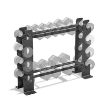 Load image into Gallery viewer, Marcy Compact Dumbbell Rack Free Weight Stand for Home Gym DBR-56 , Black, 20.50 x 8.50 x 27.00 inches