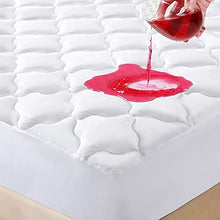 Load image into Gallery viewer, JamRest Waterproof Mattress Protector Twin XL Size, 6''-21'' Deep Pocket Fitted Quilted Mattress Pad Cover, Breathable Hollow Cotton Mattress Cover