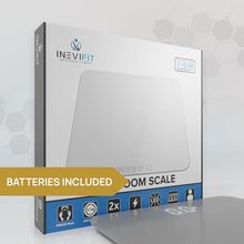 Load image into Gallery viewer, INEVIFIT Bathroom Scale, Highly Accurate Digital Bathroom Body Scale, Measures Weight up to 400 lbs. Includes Batteries