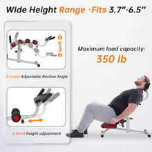 Load image into Gallery viewer, seanleecore Inversion Table for Back Pain Relief, Heavy Duty Back Stretcher with 3-Point Support System, 350LBS Weight Capacity Foldable Spinal Decompression Equipment for Home Gym
