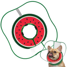Load image into Gallery viewer, Sponge Dog Cone Collar, Dog Donut Collar After Surgery with Clear Shield, Adjustable Soft Cone for Dogs to Stop Licking-Comfy Cone for Large Medium Small Dogs (Watermelon,M)