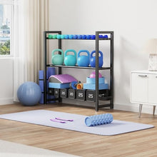Load image into Gallery viewer, 3 Tier Adjustable Dumbbell Rack - Heavy-Duty 450LB Capacity Weight Storage Stand for Dumbbells (Rack Only)