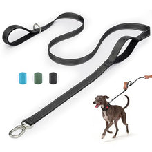 Load image into Gallery viewer, Heavy Duty Dog Leash with Easy Lock Metal Clip, Reflective, Padded Handle - Durable 4ft 8ft Walking Training Leash for Large, Medium, Small Dogs, Jogging, Hiking, and Outdoor Use (Black, 6 FT)