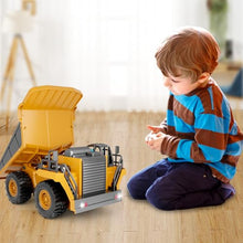 Load image into Gallery viewer, Dwi Dowellin Remote Control Dump Truck Toys for Boys 4-7,Construction Rc car with Lights/Sounds for Kids Age 8-12 Year Old,Ideal for Boys Age 3+