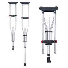 Load image into Gallery viewer, VEVOR Underarm Crutches, 13-Level Height Adjustable Underarm Walking Crutches, 1 Pair 300LBS