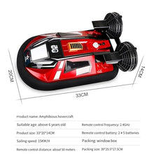 Load image into Gallery viewer, Remote Control Boat Hovercraft for 14Y+ Beginners RC Amphibious Watercraft