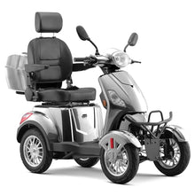 Load image into Gallery viewer, Super Large Electric 4 Wheel Mobility Scooters, Heavy Duty 800W Wheelchair Device, 25 Miles Long Range, All Terrain Mobility Scooter,Speed Adjust, Remote Key,Receive Ready to Ride (Silver)