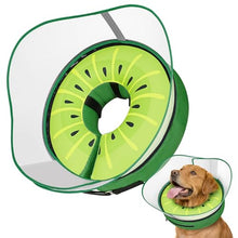 Load image into Gallery viewer, Supet Raised Inflatable Dog Cone After Surgery - Adjustable Recovery Donut Collar with Removable Shield to Stop Licking Wounds & Protect Stitches - Soft Dog Cone Alternative for Large Dogs (Kiwi,XL)