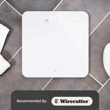 Load image into Gallery viewer, Greater Goods AccuCheck Digital Scale for Body Weight - Accurate Digital Bathroom Scale with High-Precision Sensors, Large Easy-to-Read Backlit Display, 400 lb Capacity, Auto Step-On (White)