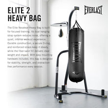 Load image into Gallery viewer, Everlast Elite 2 Heavy Bag (80 LB) with Wood Beam Heavy Punching Bag Hanger, Durable Boxing Heavy Bag for Home Training