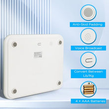 Load image into Gallery viewer, Awaiymi Talking Scales for Body Weight, Highly Accurate Digital Talking Bathroom Scale with Large LCD Screen, Auto On & Off, Talking Scales for Visually Impaired or Elderly, Includes Batteries, 551 LB