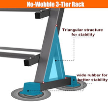 Load image into Gallery viewer, CHICAURA Heavy Duty 3 Tier Dumbbell Rack Stand, 1200LBS Weight Rack for Dumbbell -Stand Only
