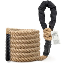 Load image into Gallery viewer, Climbing Rope Gym Workout - 10FT Heavy Duty Jute Thick Ropes for Adults Strength Training Outdoor Tree Swing Indoor Home Fitness Exercise - 1.5 Inch
