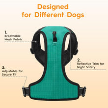 Load image into Gallery viewer, No Pull Dog Harness, No-Choke Soft Padded Reflective Dog Vest Harness with Front Clip & Top Handle, 2 Quick-Release Buckles, Adjustable for Small Medium Large Dogs