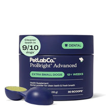 Load image into Gallery viewer, PetLab Co. ProBright Advanced Dental Powder - Dog Breath Freshener - Teeth Cleaning Made Easy – Targets Tartar & Bad Breath - Packaging May Vary - Formulated for Extra Small Dogs