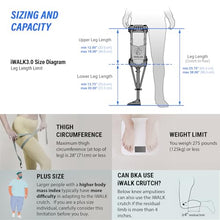 Load image into Gallery viewer, iWALK3.0 – The Original Hands Free Knee Crutch - Alternative to Crutches and Knee Scooters