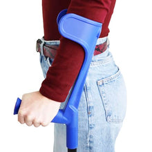 Load image into Gallery viewer, KMINA Quad Crutch for Women and Men (Sturdy 3.3 lbs), 4 Prong Forearm Crutches for Stability and Support