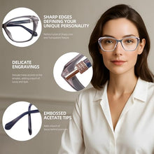Load image into Gallery viewer, DOERAYMI Blue Light Glasses For Woman With Square Decoration,Reading Glasses For Office & Computer Games