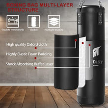 Load image into Gallery viewer, Mesetast Punching Bag for Adults, 4ft Heavy Boxing Bag Set with 12 OZ Gloves for MMA Karate Kickboxing Boxing - Unfilled