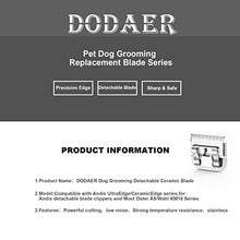 Load image into Gallery viewer, 7F/5F/4F Dog Grooming Blades Set,Compatible with Andis,Oster A5,Wahl KM10
