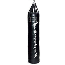Load image into Gallery viewer, Fairtex HB6 6 Ft. Banana Bag Punching Bag for Muay Thai, Boxing, Kickboxing, MMA (HB6 Black Unfilled) - 14.17" W x 70.87" H