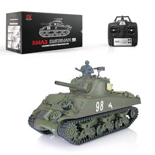 Load image into Gallery viewer, Heng Long US in Stock, RC Tank 2.4G 1/16 Scale 7.0 Plastic Version M4A3 Sherman Smoking Unit Battle Tank
