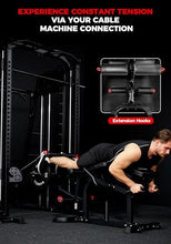 Load image into Gallery viewer, Mikolo Leg Extension and Curl Machine, Adjustable Leg Curl Machine, Seated Leg Extension and Lying Curl Machine for Home Gym, Leg Workout Equipment with Triple Loading System, Black