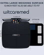 Load image into Gallery viewer, Witcaremed Smart Scale for Body Weight with BMI, Body Fat, Muscle Mass, FSA&HSA Eligible, 8 Electrode High Precision Bathroom Scale, Scale with App, 56 Body Composition Measurement (White)
