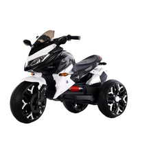 Load image into Gallery viewer, Kids Motorcycle Ride-On Motorbike 3-Wheels Battery Powered Rechargeable 12V Ride-On Toy with PU Seat Training Wheels (White)