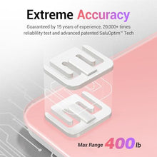 Load image into Gallery viewer, Ovutek Bathroom Scale for Body Weight, Highly Accurate Digital Weighing Machine for People, Upgraded Batteries Included, Compact Size, LED Display, High Standards Sturdy Tempered Glass, 400lb, Pink