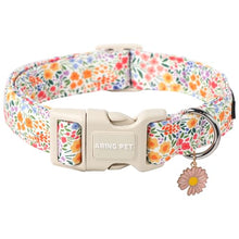 Load image into Gallery viewer, ARING PET Spring Summer Dog Collar-Cute Adjustable Cotton Floral Pet Collars for Puppy Small Medium Large Girl Dogs-M