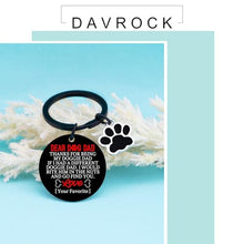 Load image into Gallery viewer, Davrock Dog Dad Gifts for Men Best Dog Dad Ever Keychain