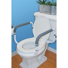 Load image into Gallery viewer, Carex Toilet Safety Frame - Toilet's Safety Rails with Adjustable Width - Toilet Rails for Elderly, Handicap, Home Health Care Equipment After Surgery, Supports 300lbs (Pack of 2)