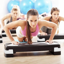 Load image into Gallery viewer, BalanceFrom Aerobic Step Platform Trainer with Adjustable 3-Level Risers, 400 Pound Weight Capacity – Non-Slip Exercise Stepper for Cardio, Strength, and Fitness Workouts at Home or Gym