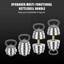 Load image into Gallery viewer, PHOEROS Adjustable Kettlebell Handles max load 44lbs compatiable with PHOEROS 44/66/88 LBS weights set, DUMBBELL PLATES THAT HAVE AN INNER DIAMETER FROM 0.98-1.56 INCHES. Max load 44lbs .(not includes Plates )