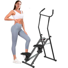Load image into Gallery viewer, Stair Stepper for Home,Stair Climber Foldable,Large Pedal Vertical Climber Machine for Full-Body Workout,Steppers for Exercise at Home with 300LBS Loading Capacity (Black-MK)
