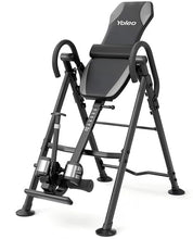 Load image into Gallery viewer, YOLEO Gravity Inversion Table for Back Pain Relief 2026 New Inversion Table w/Lumbar Support Easy to Assemble Back Stretcher Machine 300 lbs (Grey)