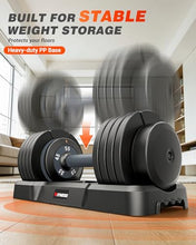 Load image into Gallery viewer, Rendpas Adjustable Dumbbells Set of 2, Select Weight Dumbbell Set, 5 in 1 Free Dumbbell Set with Anti-Slip Texture Handle, Weight Set For Home Gym Suit both Men and Women