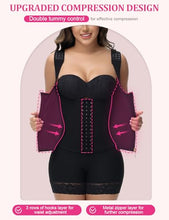 Load image into Gallery viewer, SHAPSHE Waist Trainer for Women, Tummy Control Sports Girdle, Black-hook Strap Large