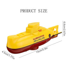 Load image into Gallery viewer, Mini RC Boat Toy Remote Control Tourist Submarine - Yellow