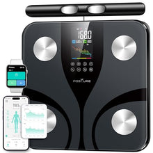 Load image into Gallery viewer, Posture Scale for Body Weight with 8 electrodes, Smart Digital Bathroom Scale for Weight, Body Fat, Muscle Mass 28 Body Composition Metrics, with Larger Platform and Colorful LCD Display,400lbs