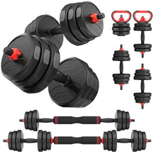 Load image into Gallery viewer, FITPLAM Adjustable dumbbell set,20/35/45/55/70/90lbs Free Weights set with upgraded nut, 5 in 1 Weight Set