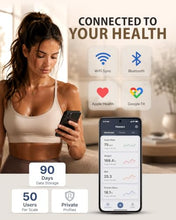 Load image into Gallery viewer, Homerz Smart Scale – Bend-Free Smart Scale with BMI, Body Fat, Muscle Mass, Full Body Composition Scale with Digital Weight Tracking, Body Scan Scale with Handle, Body Fat Scanner
